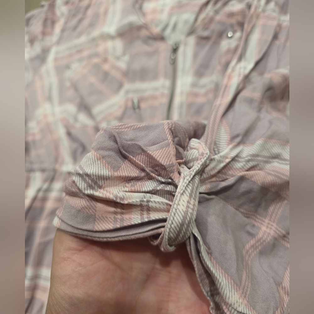 TORRID PINK PLAID SHIRT DRESS TUNIC Plus Curvy Preppy Classy 3x - Picture 10 of 12